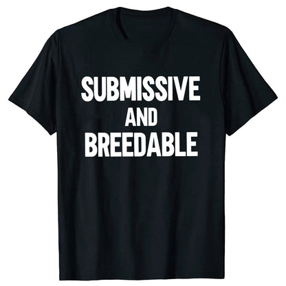 Obedient And Reproducible T-shirt Funny Humor Pure Cotton Neutral