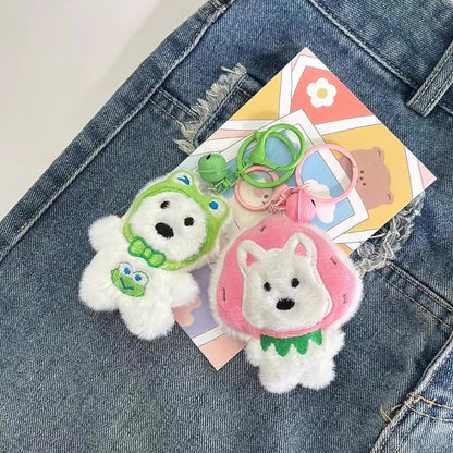 Cute West Highland Terrier Plush Pendant Keychain