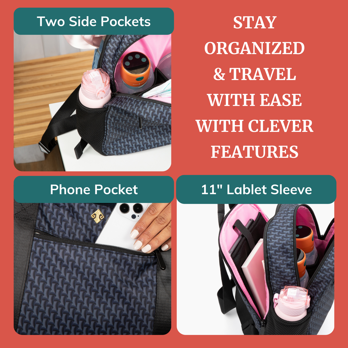Small Diaper Bag Backpack - Claremont