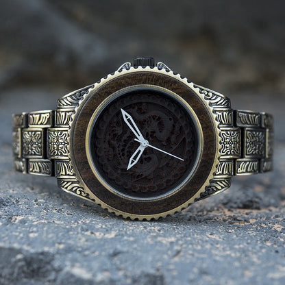 Wooden Watch Quartz Decoration