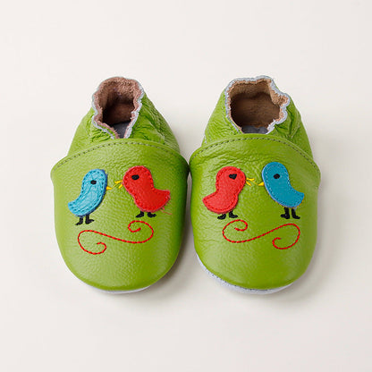 Childrens And Babies Genuine Leather First-walking Shoes