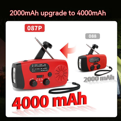 Multi Functional Solar Powered Portable Emergency Radio