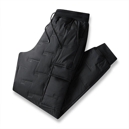 Thickened Plus-size Long Pants With Multiple Pockets For Fall And Winter
