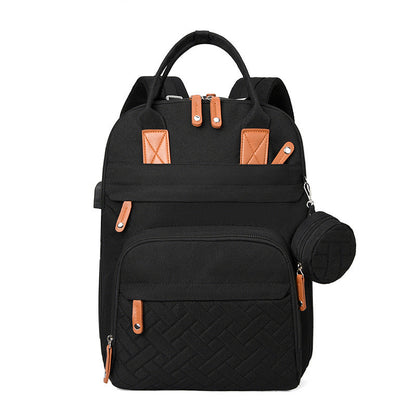 Multi-functional USB-charging Stroller Bag With Separate Dry And Wet Compartments
