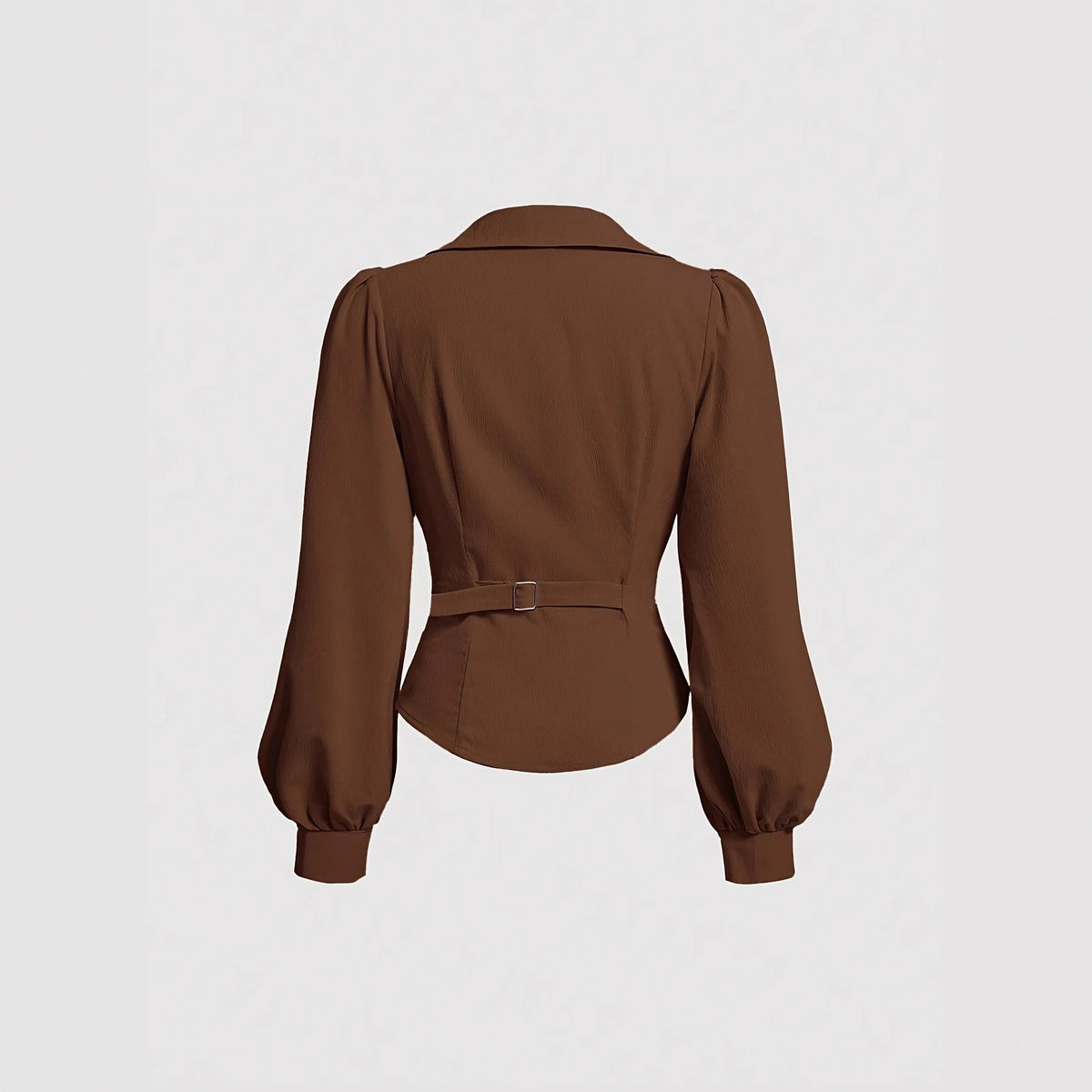 New Stylish Chic Niche-design Irregular Coffee-colored Shirt