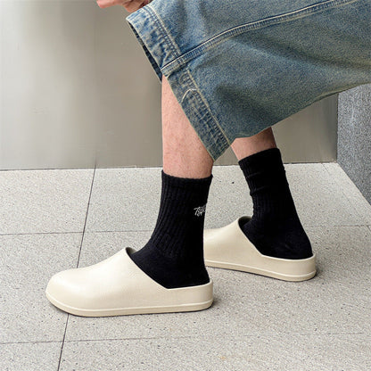 Baotou Semi-slipper High-style Couples No-hole Sandals