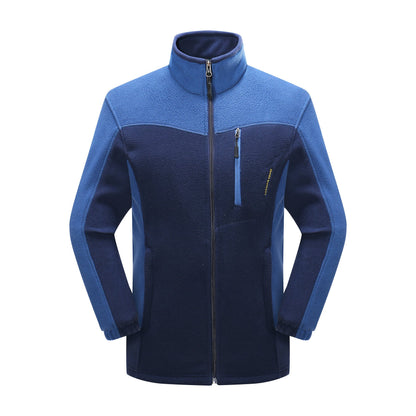 Cross-border Sources Of New Polar Fleece Warm Fleece Couple Cardigan Contrast