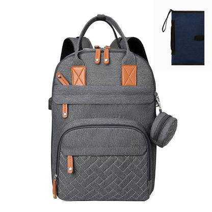 Multi-functional USB-charging Stroller Bag With Separate Dry And Wet Compartments