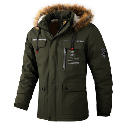 Mid-length Casual Jacket Knee-length Parka