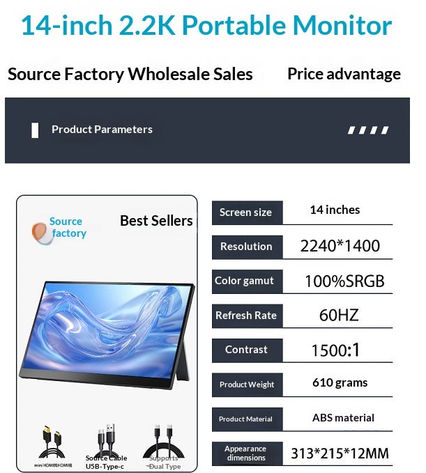 Portable Monitor Extends Your Laptop With A Convenient Secondary Display