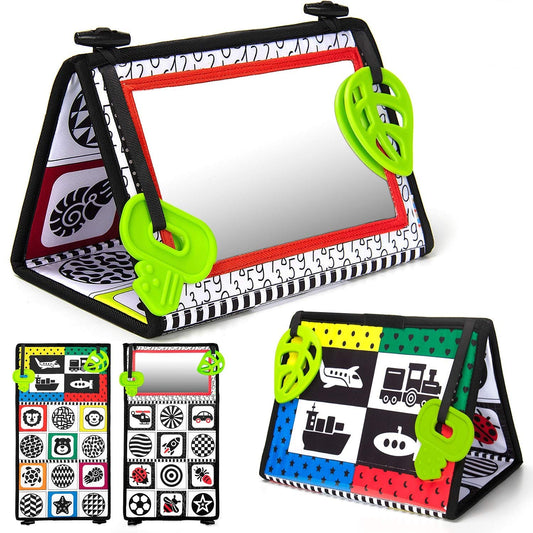 Tummy Time Mirror Toy with Teethers