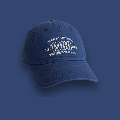 Single-color Adjustable English Numeral Embroidered Washed-out Distressed Simple Trendy Baseball Cap, Suitable For Travel, Daily Outings And Shopping.