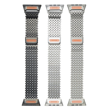Milanese Strap With Metal Magnetic Clasp W-shaped Dragon-scale Personalized Wristband