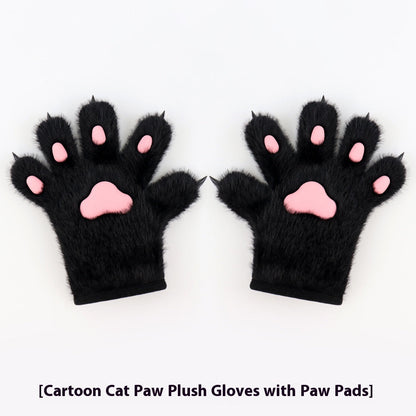 Handmade Cat's Paw Gloves Plush Meat Pad Cat Palm Props