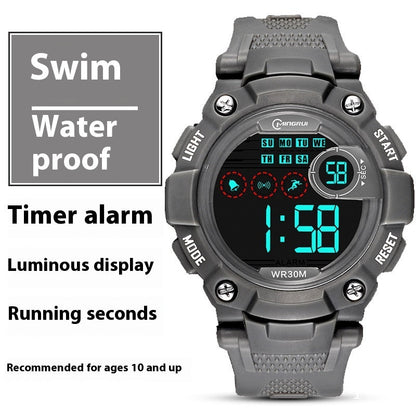 Waterproof Anti-fall Multifunctional Sports Student Electronic Watch