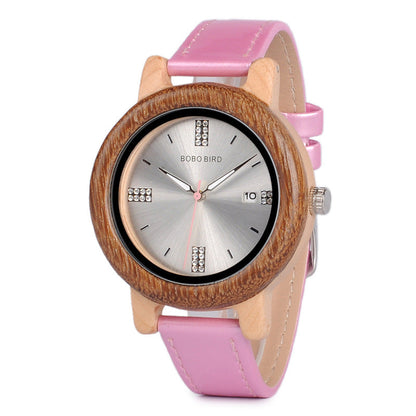 Wooden Watch Simple And Casual Quartz Movement