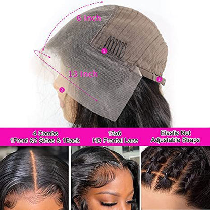 12a Water Wave Human Hair 13x4 Lace Front Wig