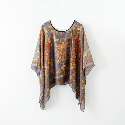 Pullover Shawl Outerwear Cover-up Multifunctional Scarf