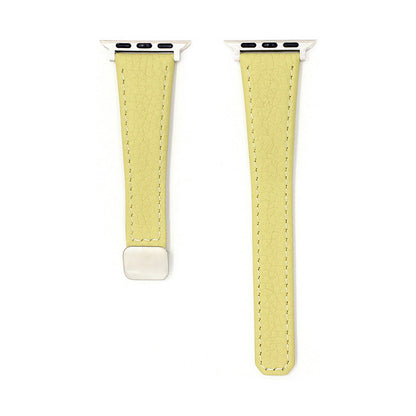 Litchi-pattern Genuine Leather Watch Strap For Watch Straps