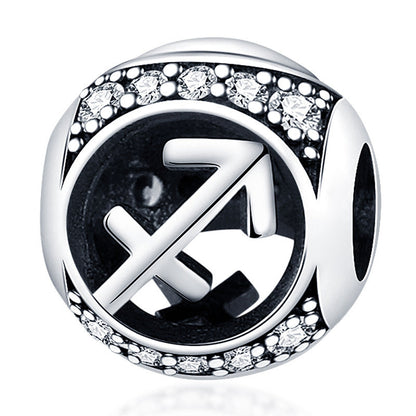 12 Zodiac Sign Bead Accessories For DIY Bracelets