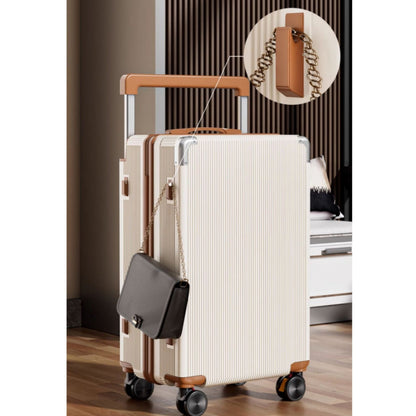 20 Inch 24 Inch Wide Handle Luggage, Silent Rotating Wheel Travel Luggage, Durable Password Lock Carry On Luggage