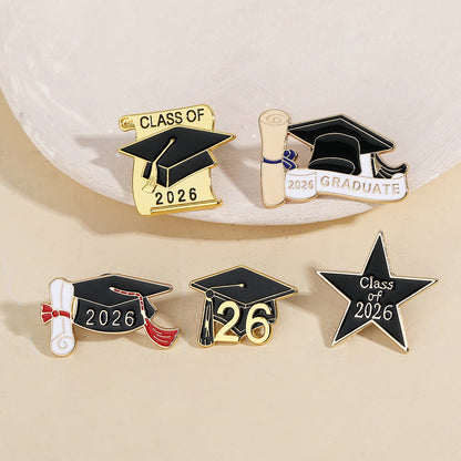 New Graduation Season Bachelors Cap Series Brooch Set