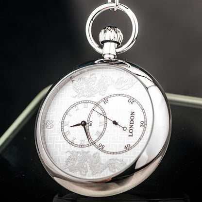 Automatic Movement Three-hand Mechanical Pocket Watch