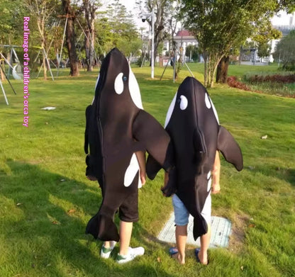 Killer Whale Marine Life COS Costume Childrens Parent-Child Outfit