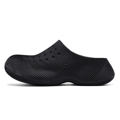 Outerwear 3D-textured Squishy-soft Closed-toe Slippers