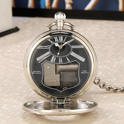 Creative Musical Pocket Watch Swan Lake Quartz Watch