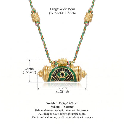 Evil Eye Kaleidoscope Necklace Clavicle Chain
