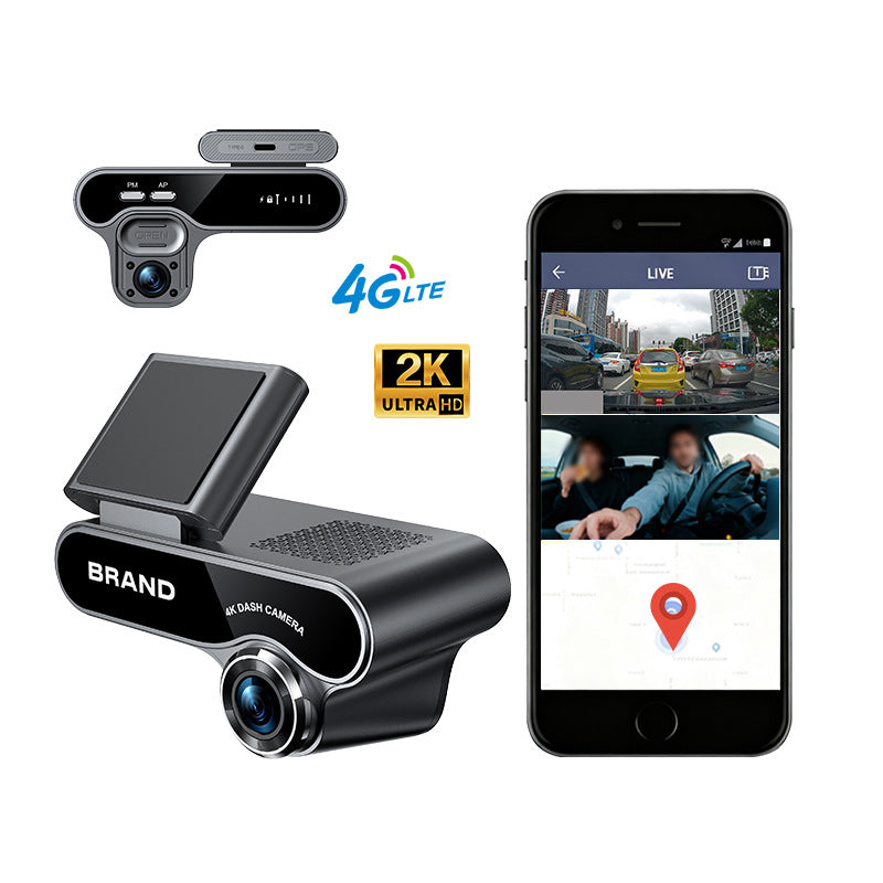 Real-time Monitoring Dual-radar 4G Dual-camera Dash Cam