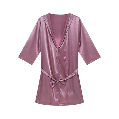Thin Loose Short Sleeve Pajamas