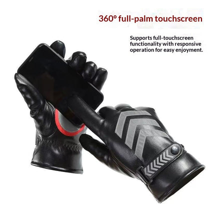 Fleece-lined Warm Winter Non-slip Reflective Gloves