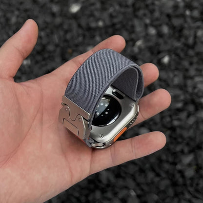 Parachute-buckle Elastic Nylon Watch Strap