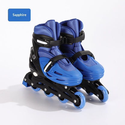 Kids Inline Skate Full Set With Multi-Adjustable Size Options