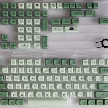124 Key Matcha Themed PBT Sublimation Keycap
