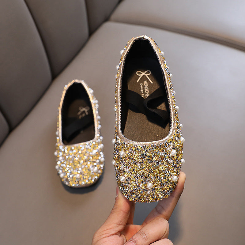 Fashionable Square-toe Bow-knot Girls Shoes