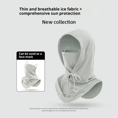 Sunscreen Face Mask With Hood Full-face UV Protection