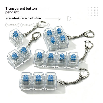 Highly Transparent PC Material Decompression Button For Decompression Toy