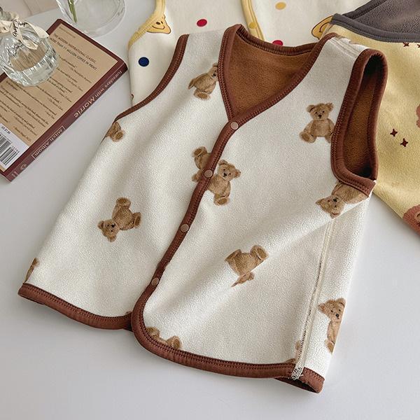 Childrens Small And Large Size Cartoon Vest Spring And Autumn Waistcoat For Boys And Girls Outerwear Top