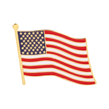 Independence Day-themed Metal Brooch Badge