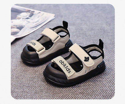 Children's Beach Shoes Summer New Style Medium And Large Children's And Boys' Sandals Velcro Children's Shoes
