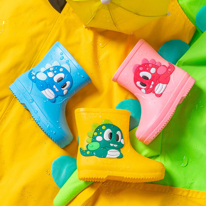 Children's Rain Boots Cartoon Waterproof Short Tube Rain Shoes