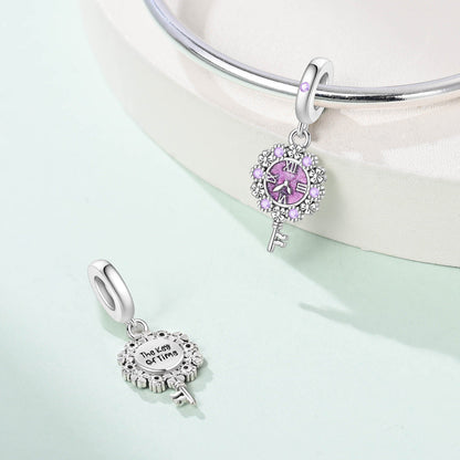 Retro Heart Lock Key Pendant Accessory
