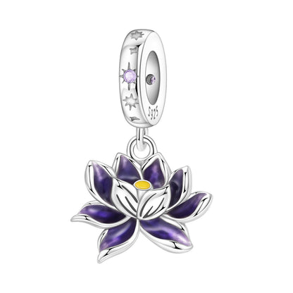 Lily Of The Valley Iris And Spinning Flower DIY Bracelet Pendant Accessories