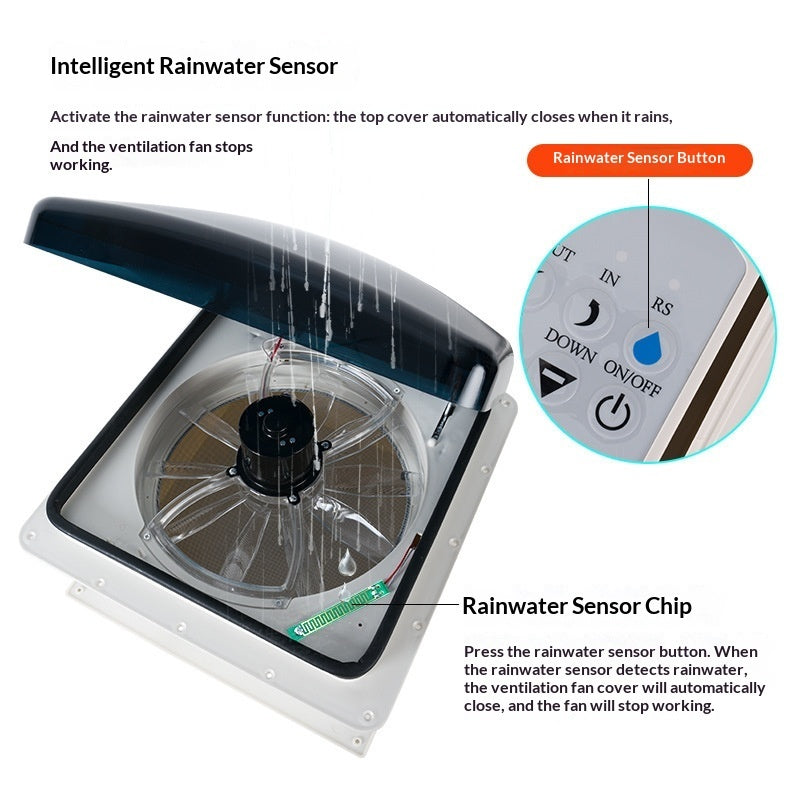 12V RV Exhaust Fan Motorhome Trailer Manual Ventilation Fan