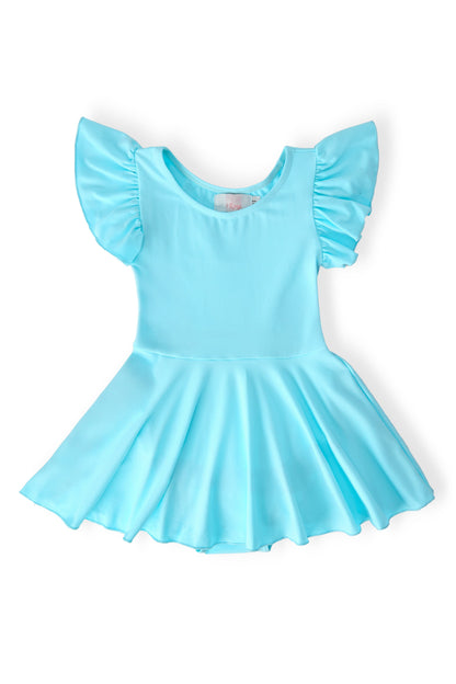 Aqua S/S Twirl Leotard