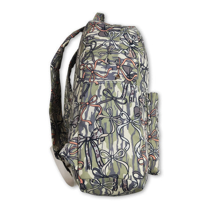 Camo bow hunting kids girls backpack