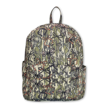 Camo bow hunting kids girls backpack